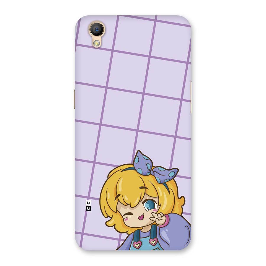 Cute Anime Illustration Back Case for Oppo A37