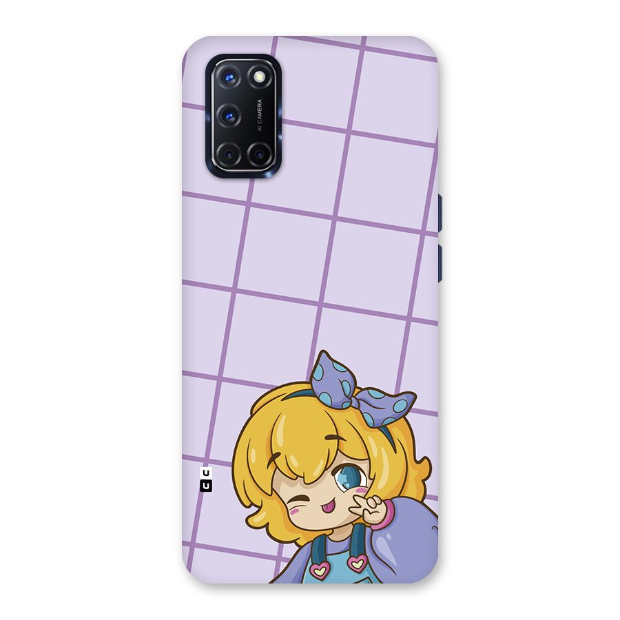 Cute Anime Illustration Back Case for Oppo A52