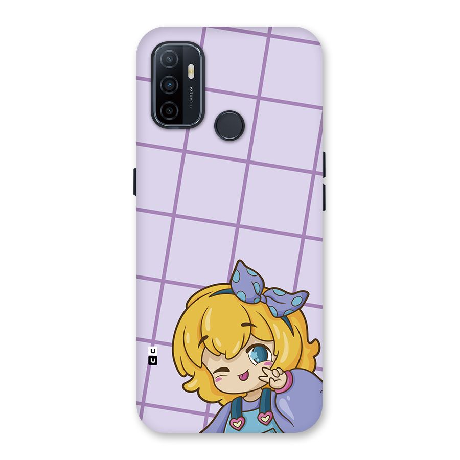 Cute Anime Illustration Back Case for Oppo A53