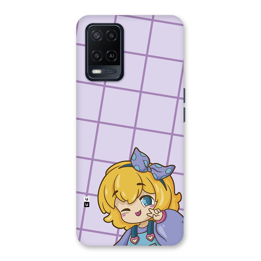 Cute Anime Illustration Back Case for Oppo A54