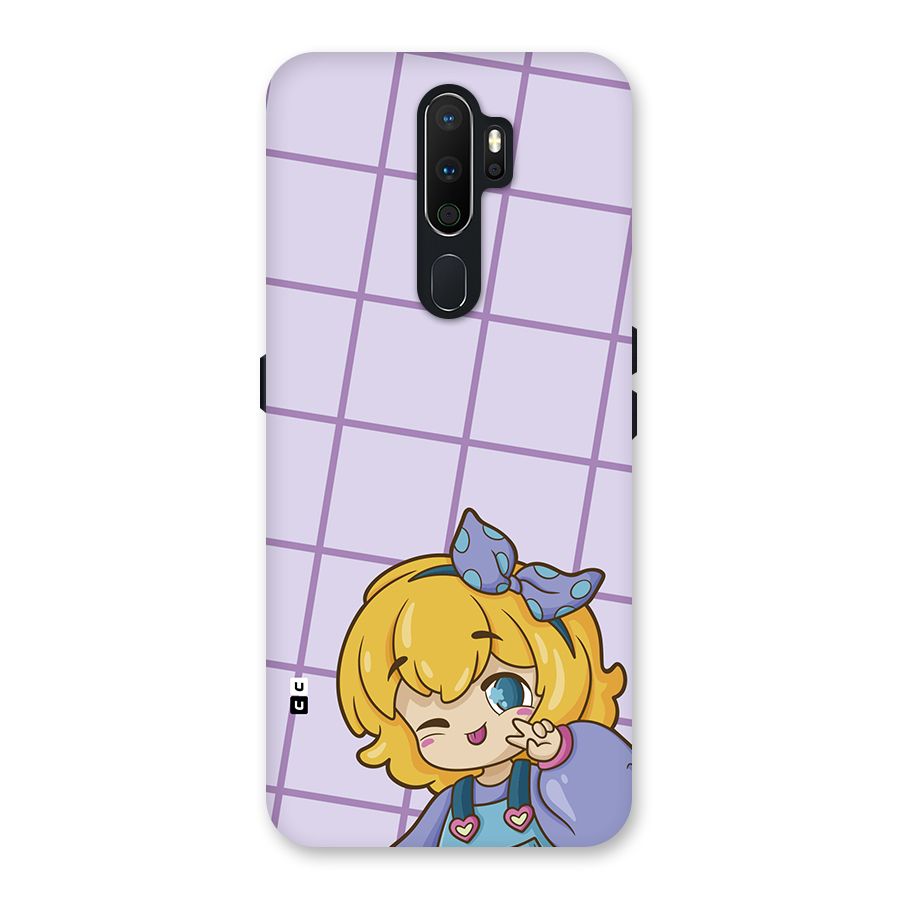 Cute Anime Illustration Back Case for Oppo A5 (2020)