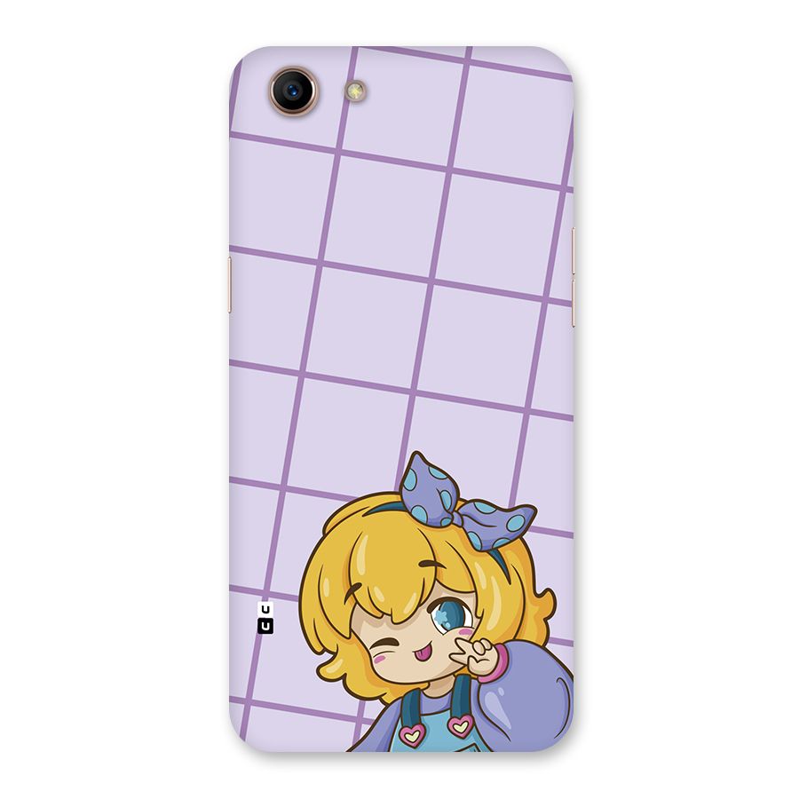 Cute Anime Illustration Back Case for Oppo A83 (2018)