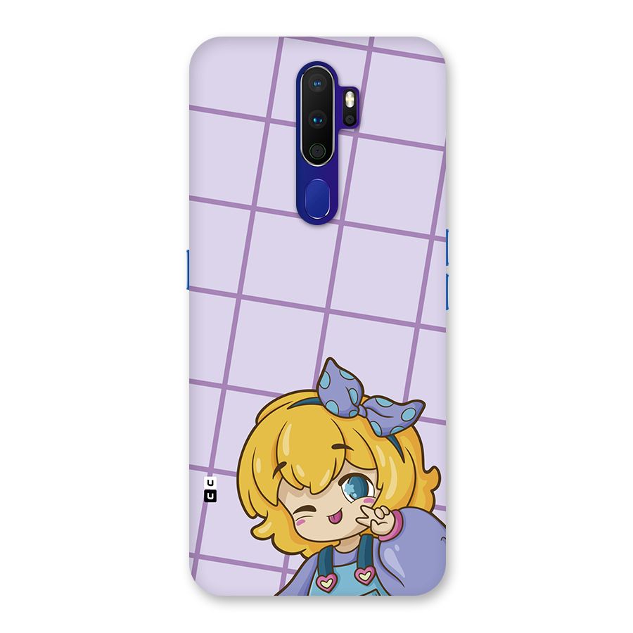 Cute Anime Illustration Back Case for Oppo A9 (2020)