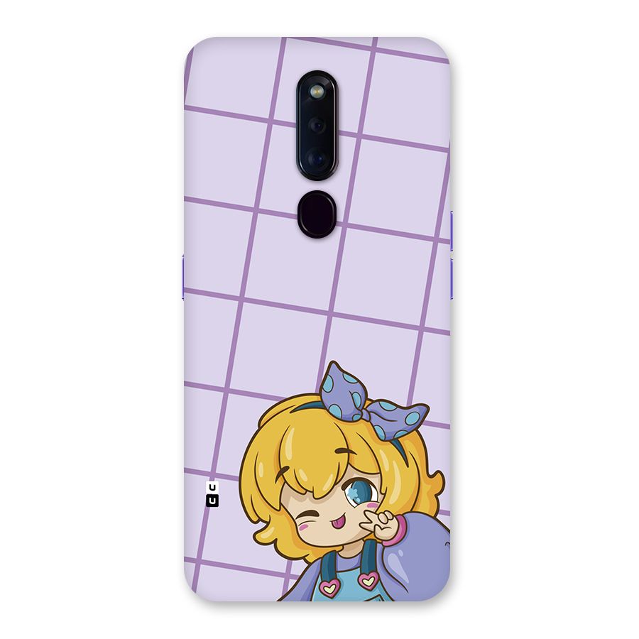 Cute Anime Illustration Back Case for Oppo F11 Pro