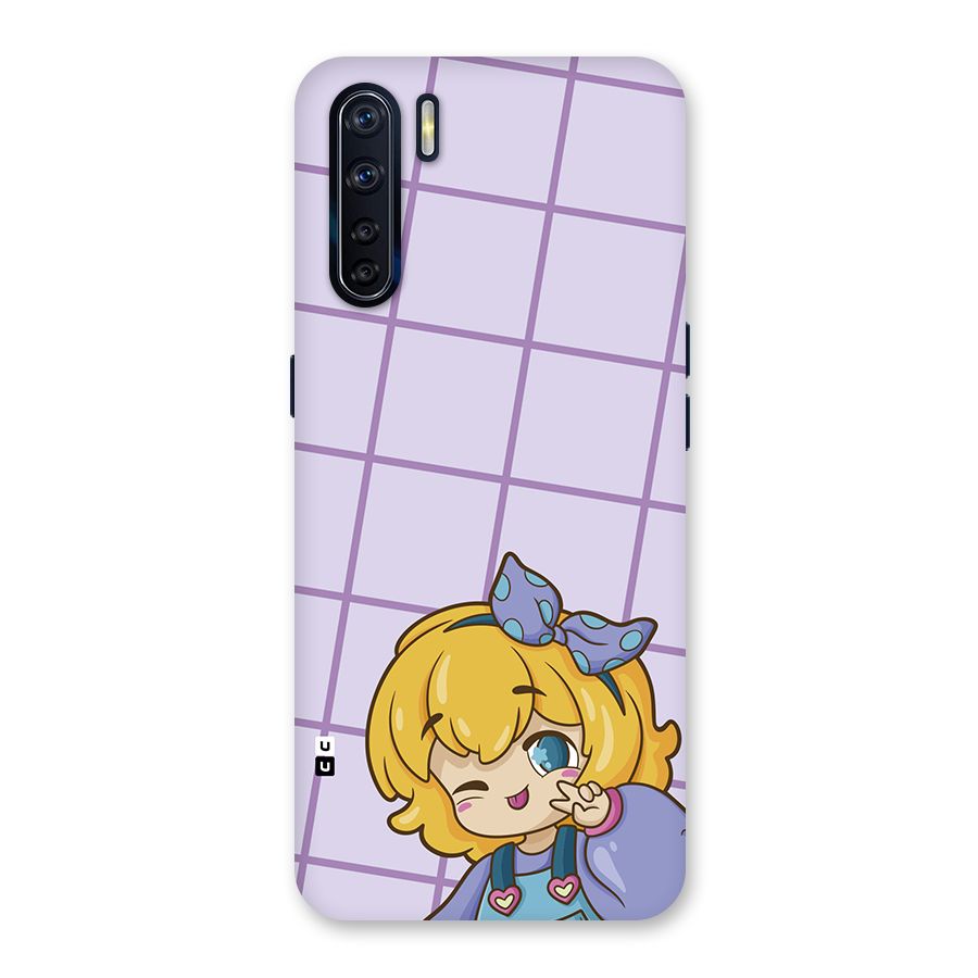 Cute Anime Illustration Back Case for Oppo F15