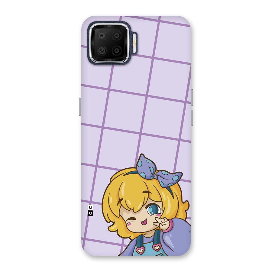 Cute Anime Illustration Back Case for Oppo F17