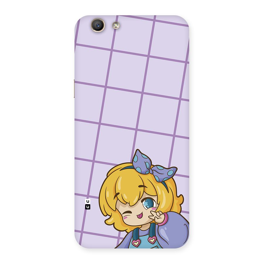 Cute Anime Illustration Back Case for Oppo F1s