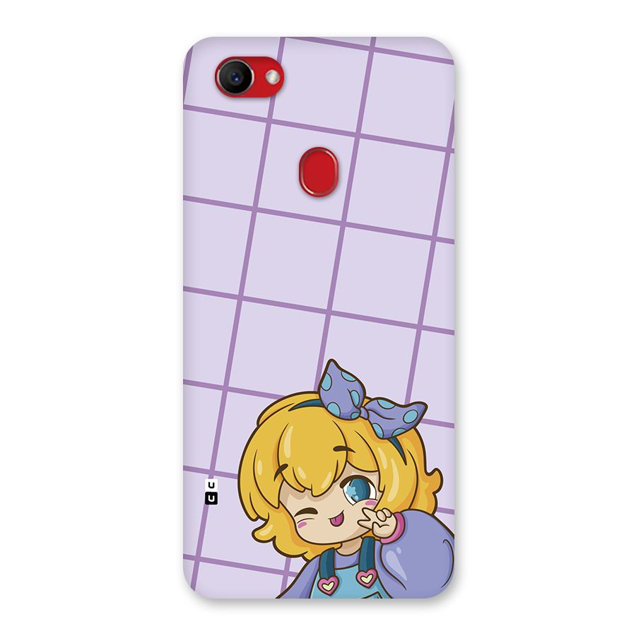 Cute Anime Illustration Back Case for Oppo F7