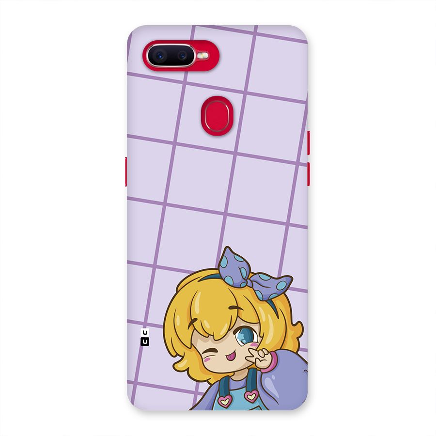 Cute Anime Illustration Back Case for Oppo F9 Pro