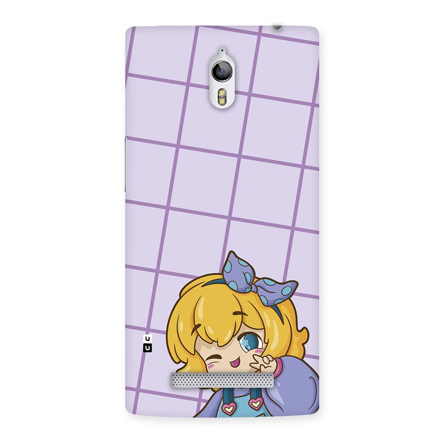 Cute Anime Illustration Back Case for Oppo Find 7