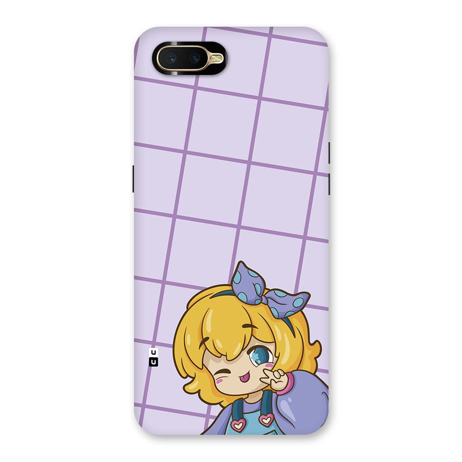 Cute Anime Illustration Back Case for Oppo K1