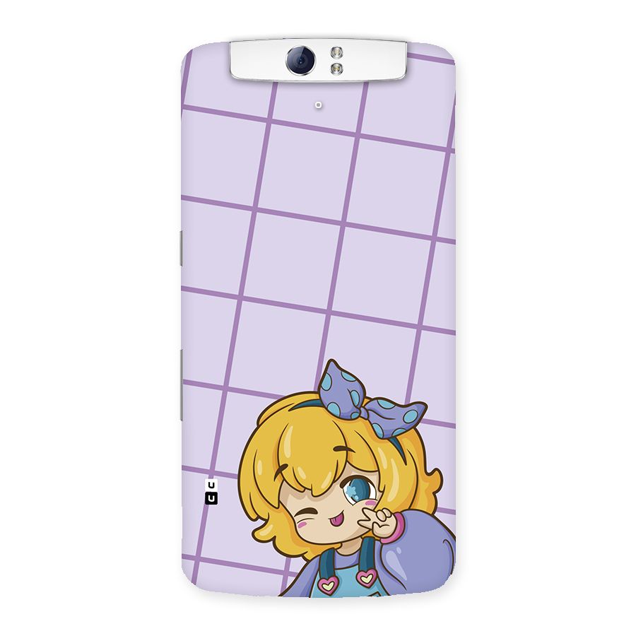 Cute Anime Illustration Back Case for Oppo N1
