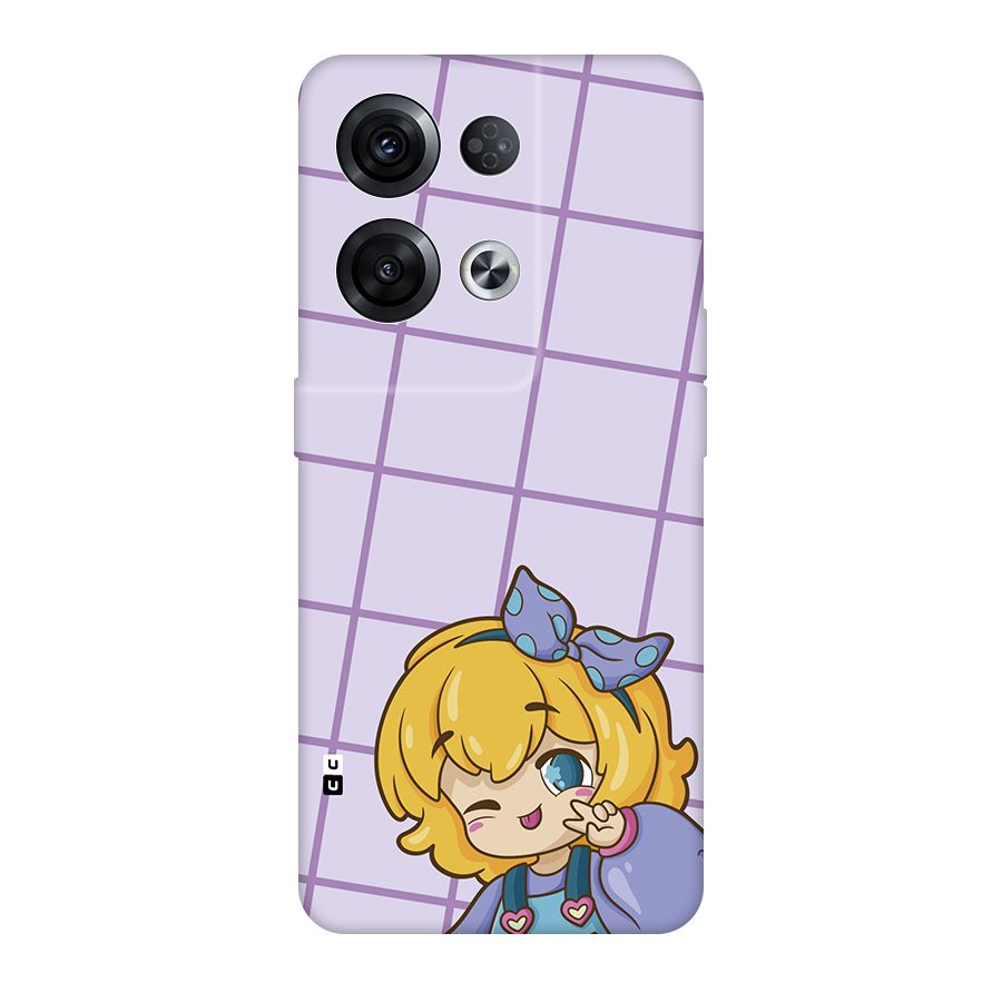 Cute Anime Illustration Back Case for Oppo Reno8 Pro 5G