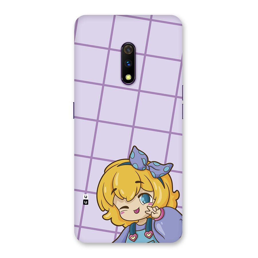 Cute Anime Illustration Back Case for Realme X