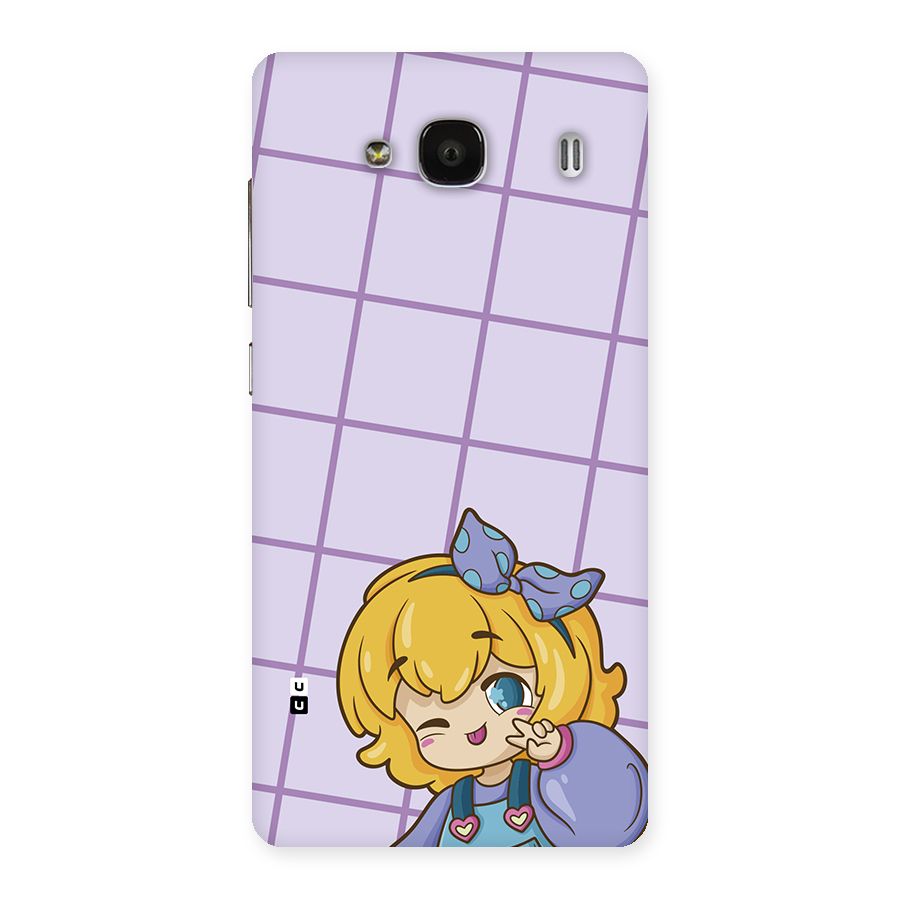 Cute Anime Illustration Back Case for Redmi 2