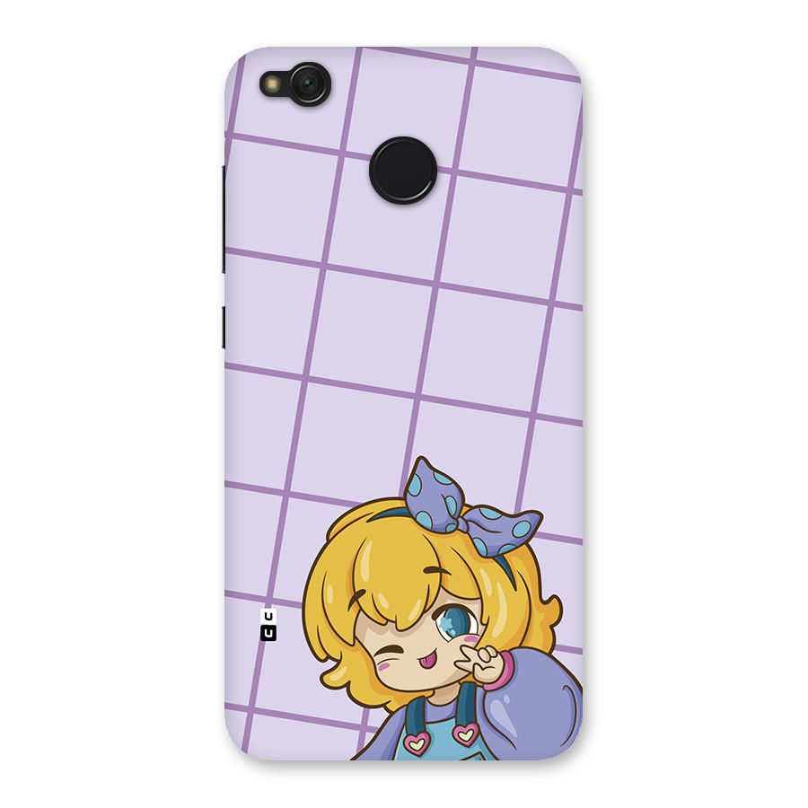 Cute Anime Illustration Back Case for Redmi 4