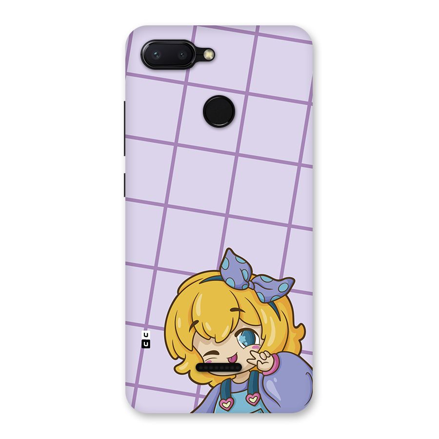 Cute Anime Illustration Back Case for Redmi 6