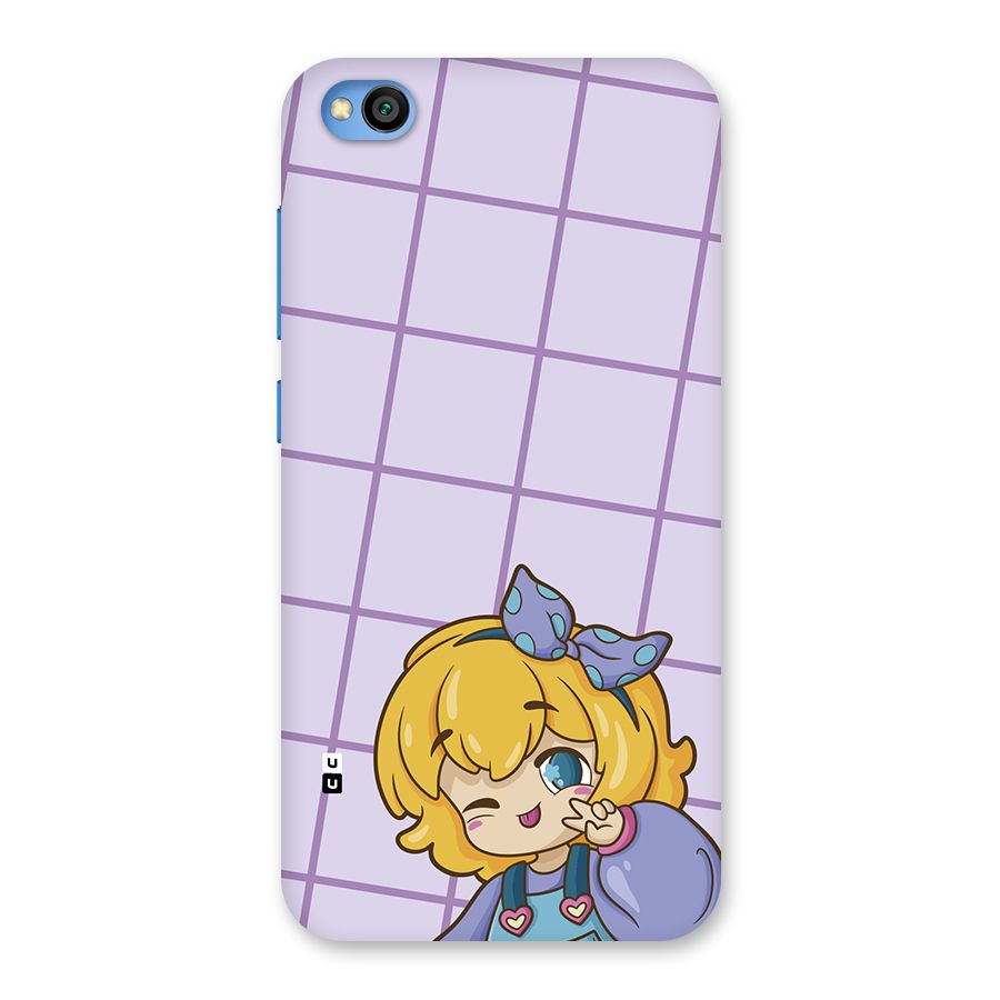 Cute Anime Illustration Back Case for Redmi Go