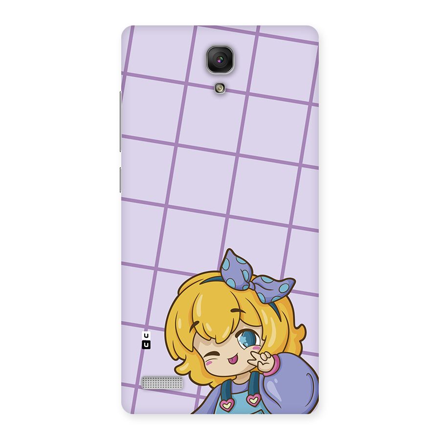 Cute Anime Illustration Back Case for Redmi Note Prime