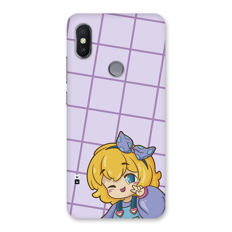 Cute Anime Illustration Back Case for Redmi Y2