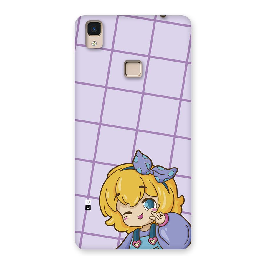 Cute Anime Illustration Back Case for V3 Max