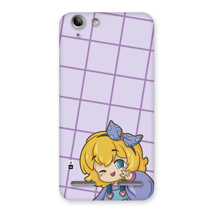 Cute Anime Illustration Back Case for Vibe K5