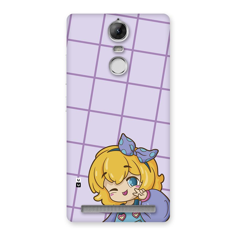 Cute Anime Illustration Back Case for Vibe K5 Note