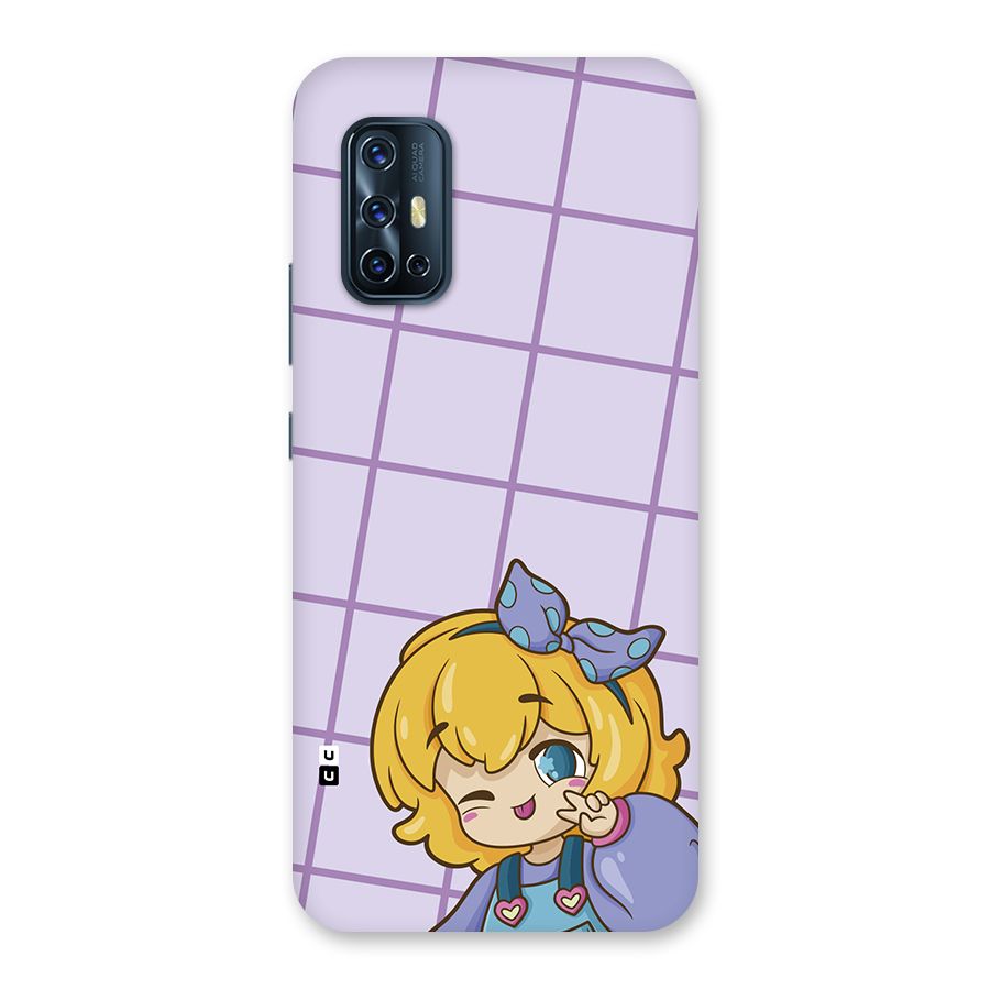 Cute Anime Illustration Back Case for Vivo V17