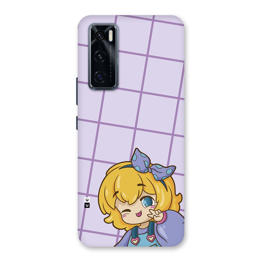 Cute Anime Illustration Back Case for Vivo V20 SE