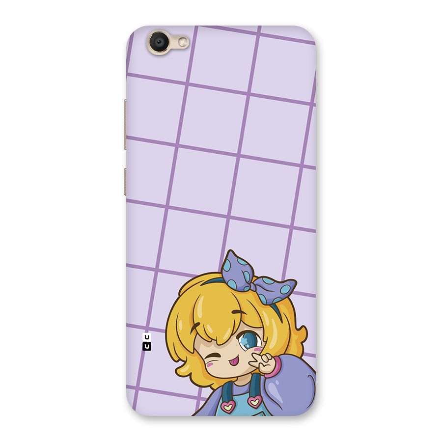 Cute Anime Illustration Back Case for Vivo V5