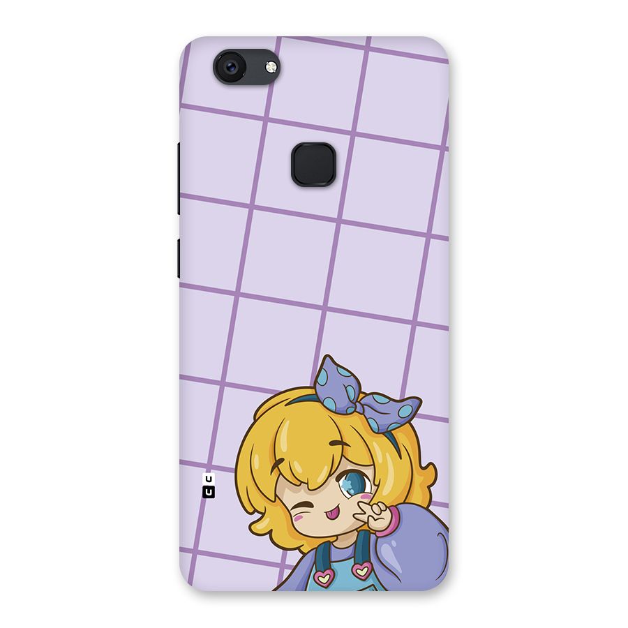 Cute Anime Illustration Back Case for Vivo V7 Plus