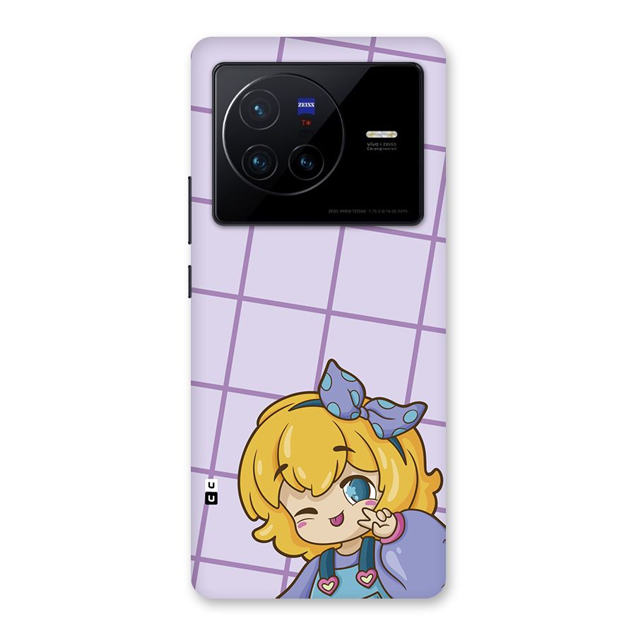 Cute Anime Illustration Back Case for Vivo X80
