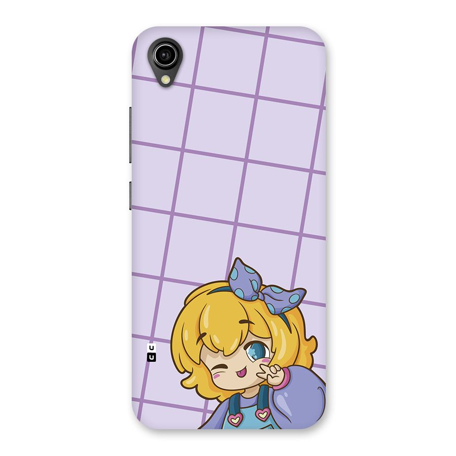 Cute Anime Illustration Back Case for Vivo Y90