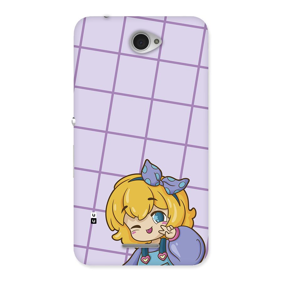 Cute Anime Illustration Back Case for Xperia E4