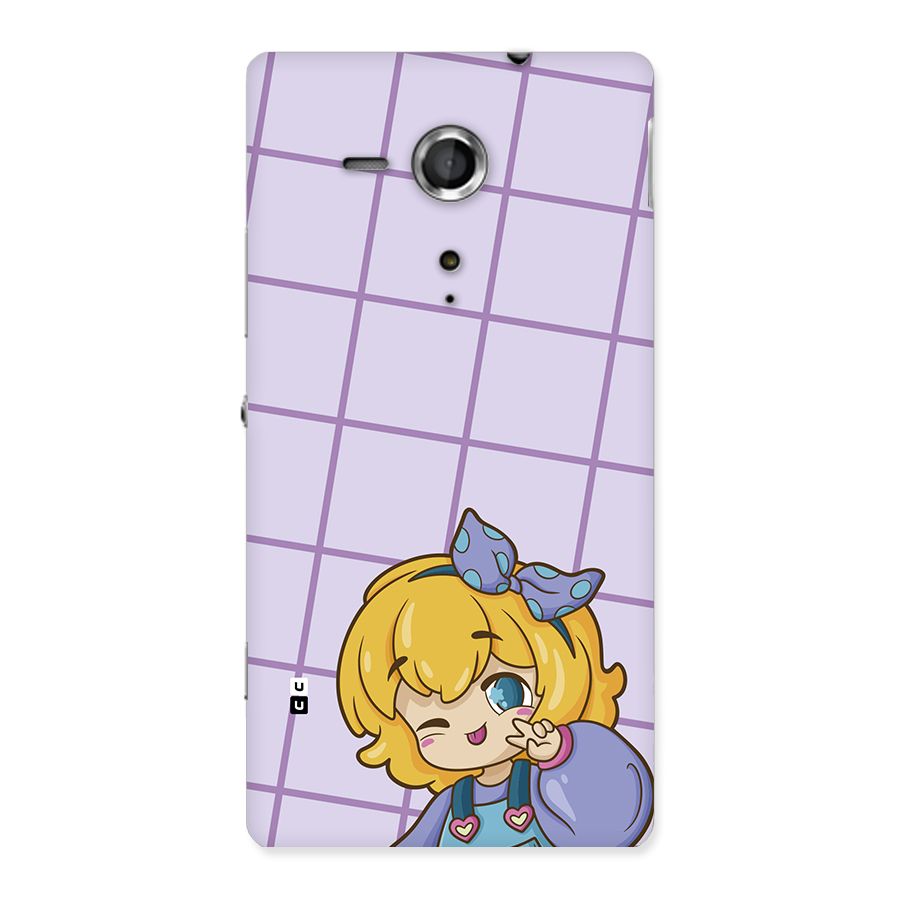 Cute Anime Illustration Back Case for Xperia Sp