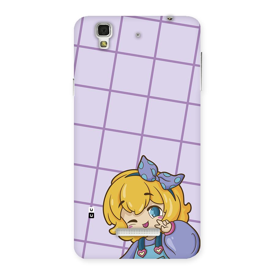Cute Anime Illustration Back Case for YU Yureka Plus