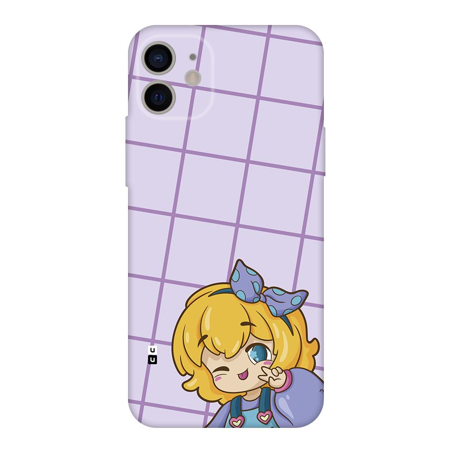 Cute Anime Illustration Back Case for iPhone 11