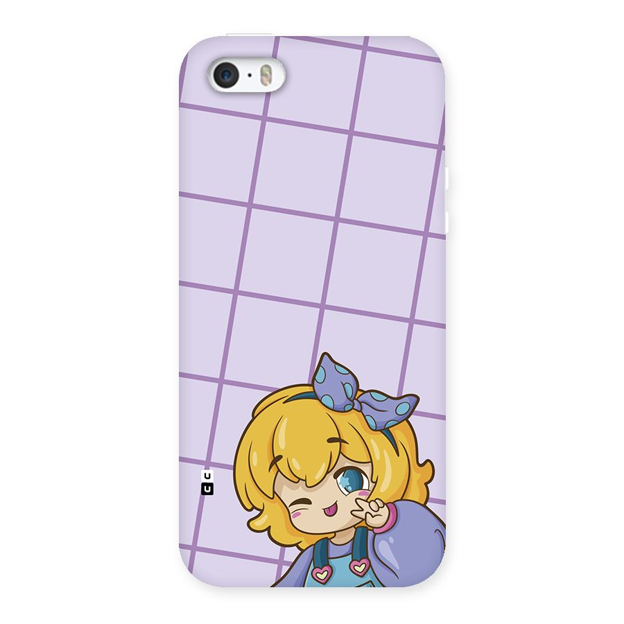 Cute Anime Illustration Back Case for iPhone SE 2016