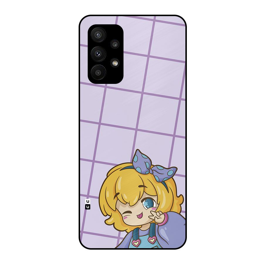 Cute Anime Illustration Metal Back Case for Galaxy A23