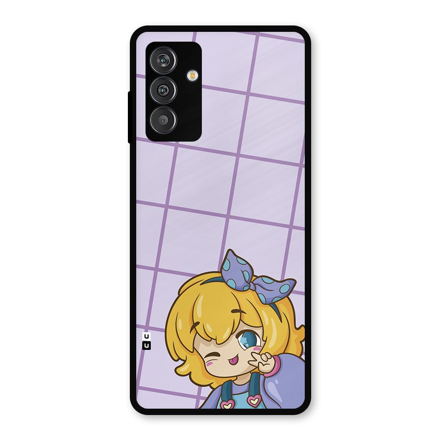 Cute Anime Illustration Metal Back Case for Galaxy F13