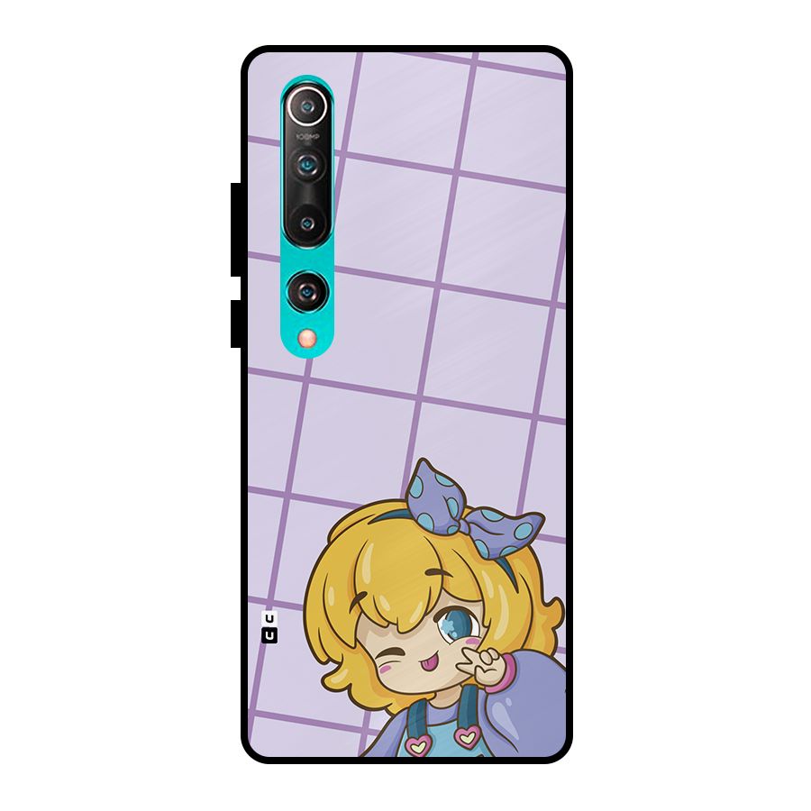 Cute Anime Illustration Metal Back Case for Mi 10