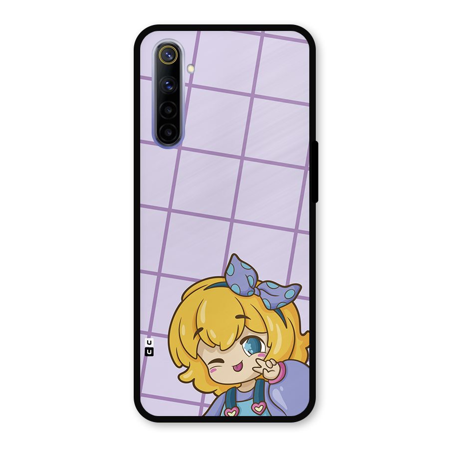 Cute Anime Illustration Metal Back Case for Realme 6