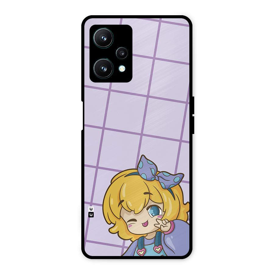 Cute Anime Illustration Metal Back Case for Realme 9 Pro 5G