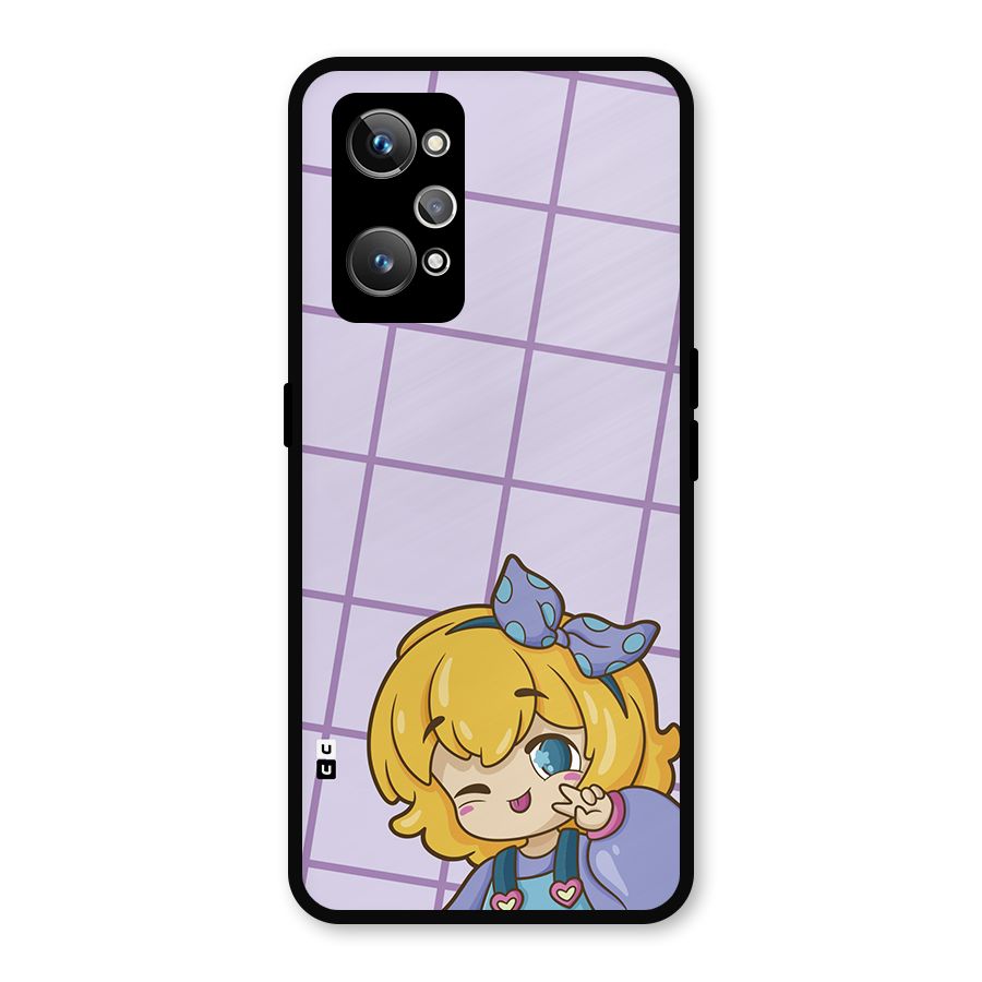 Cute Anime Illustration Metal Back Case for Realme GT Neo 3T