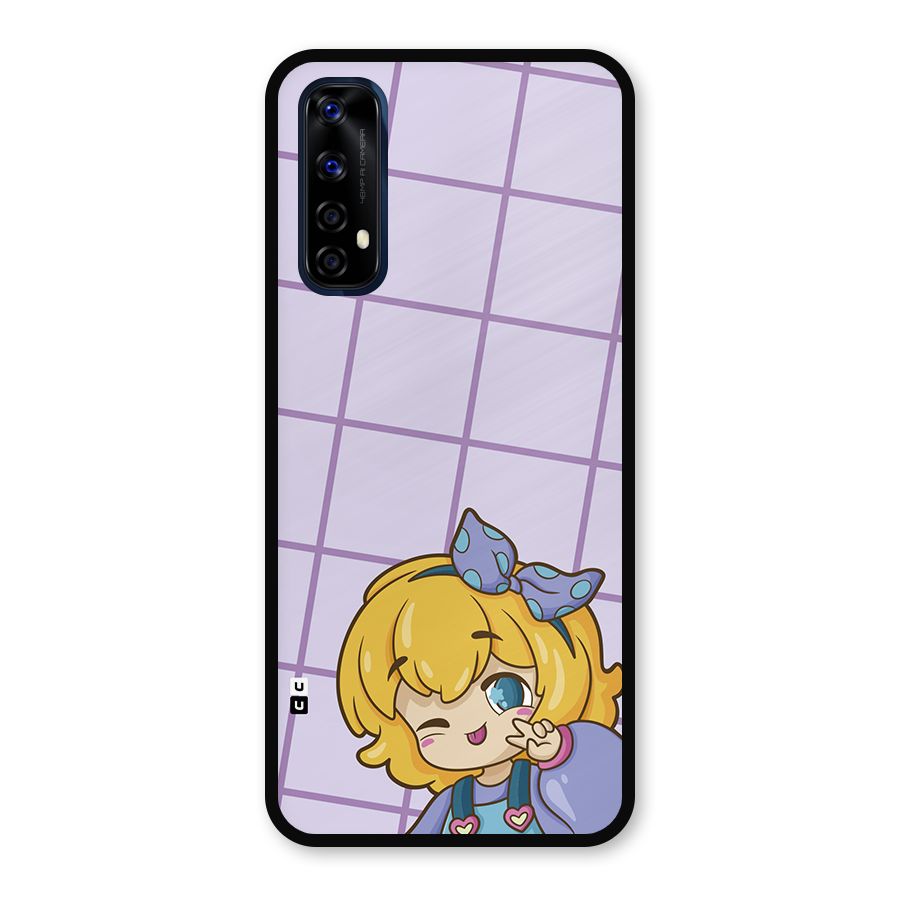Cute Anime Illustration Metal Back Case for Realme Narzo 20 Pro
