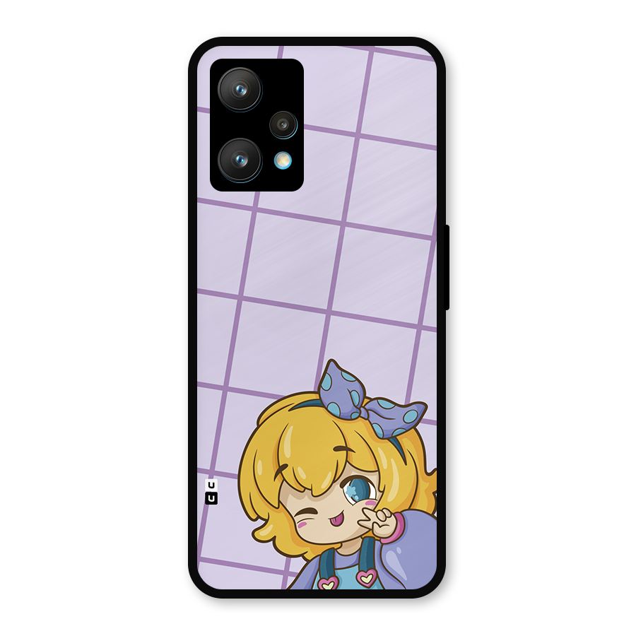 Cute Anime Illustration Metal Back Case for Realme Narzo 50 Pro