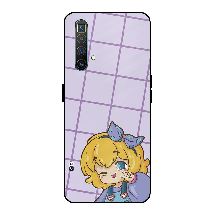 Cute Anime Illustration Metal Back Case for Realme X3