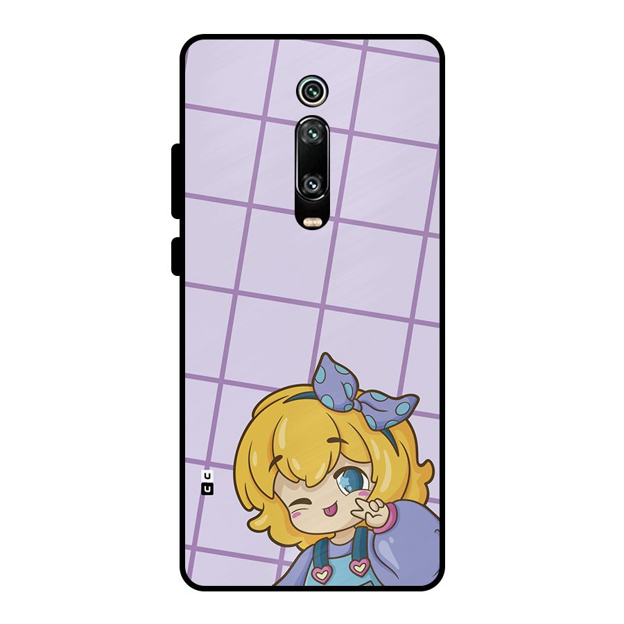 Cute Anime Illustration Metal Back Case for Redmi K20
