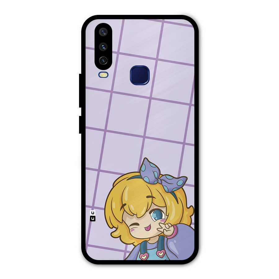 Cute Anime Illustration Metal Back Case for Vivo V17