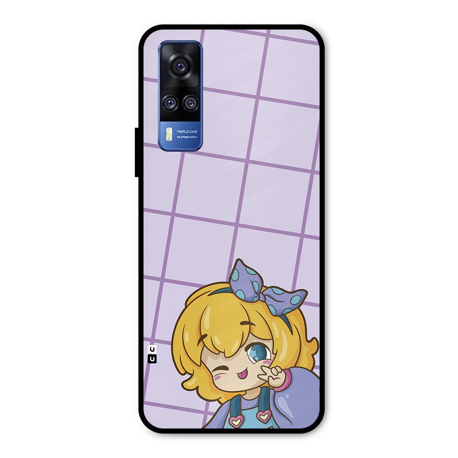 Cute Anime Illustration Metal Back Case for Vivo Y31